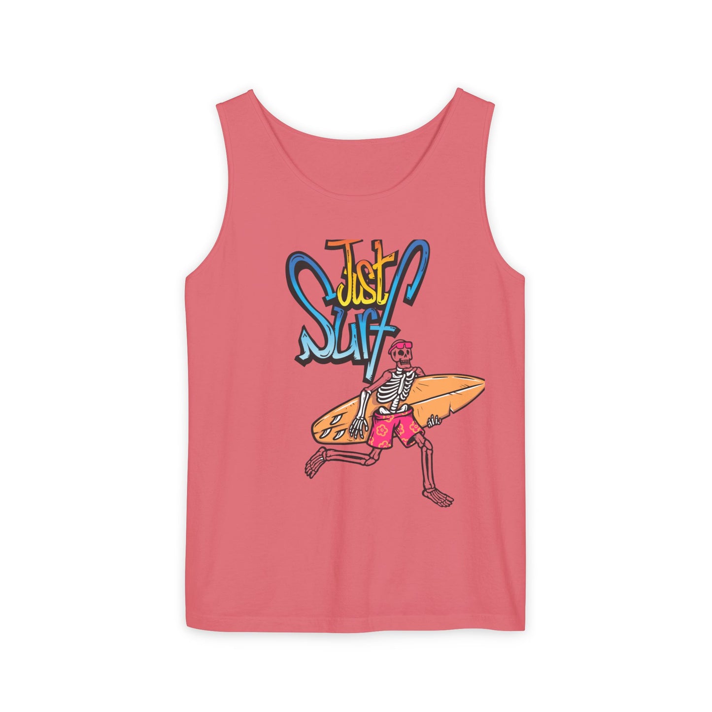 Surf Vibes Unisex Tank Top - Casual Beachwear, Summer Essential, Fun Gift for Surf Lovers, Relaxed Fit, Summer Vacation