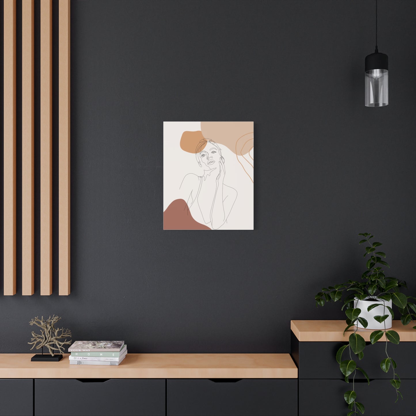 ‘Line Art’ Matte Canvas, Stretched, 1.25"