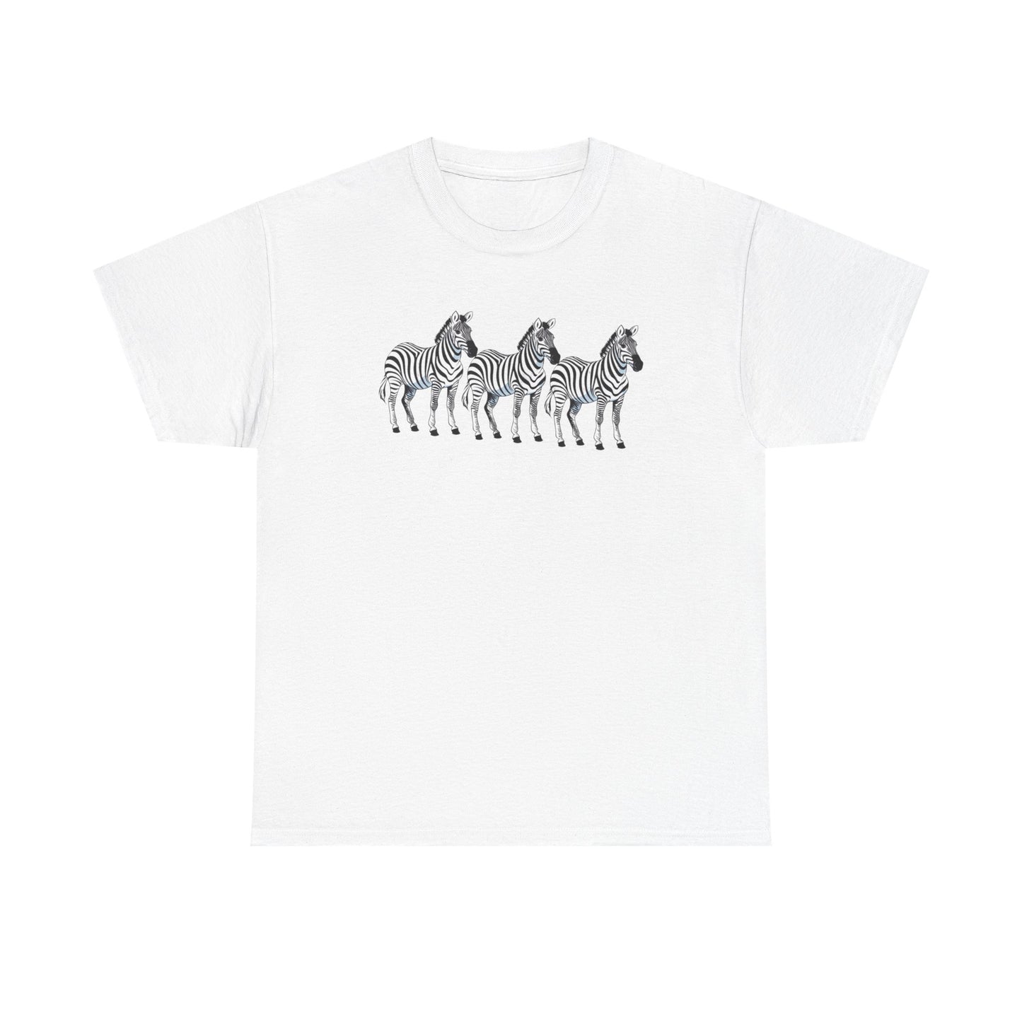 Zebra Print Unisex Heavy Cotton Tee