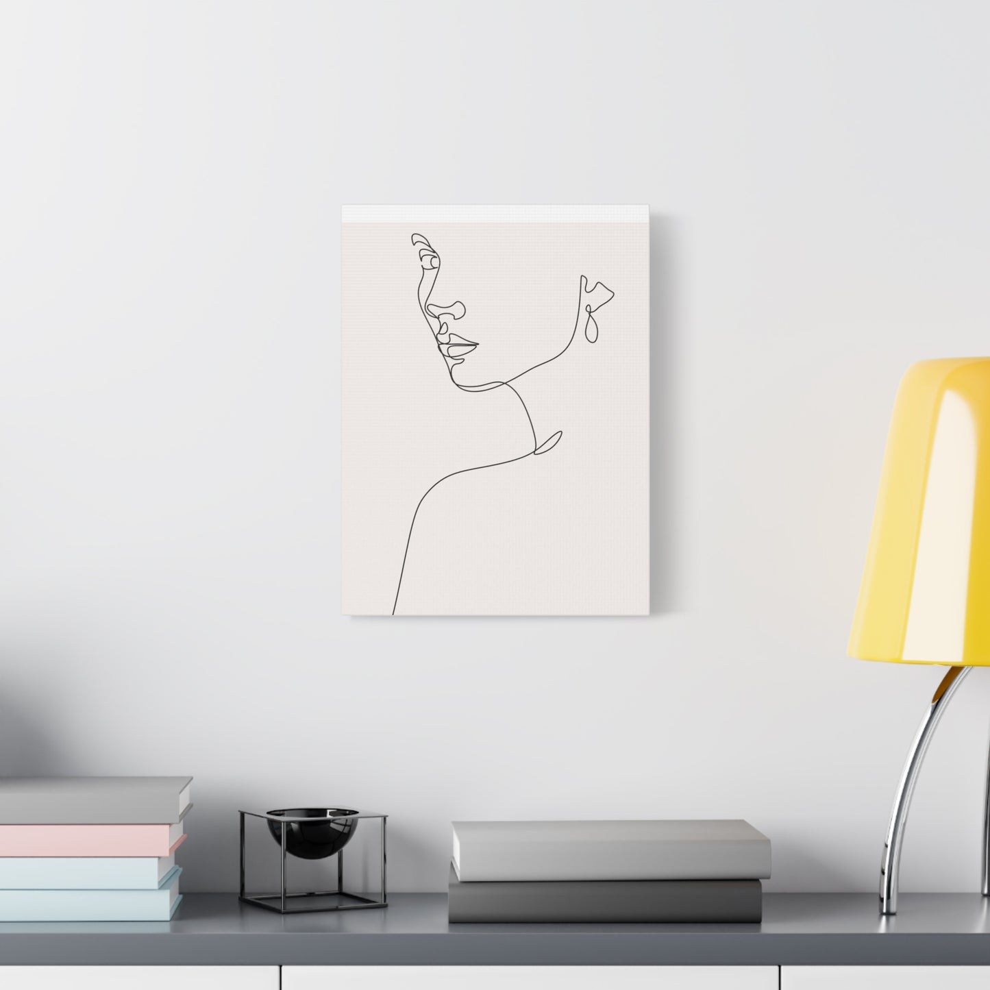 ‘Line Art’ Matte Canvas, Stretched, 1.25"