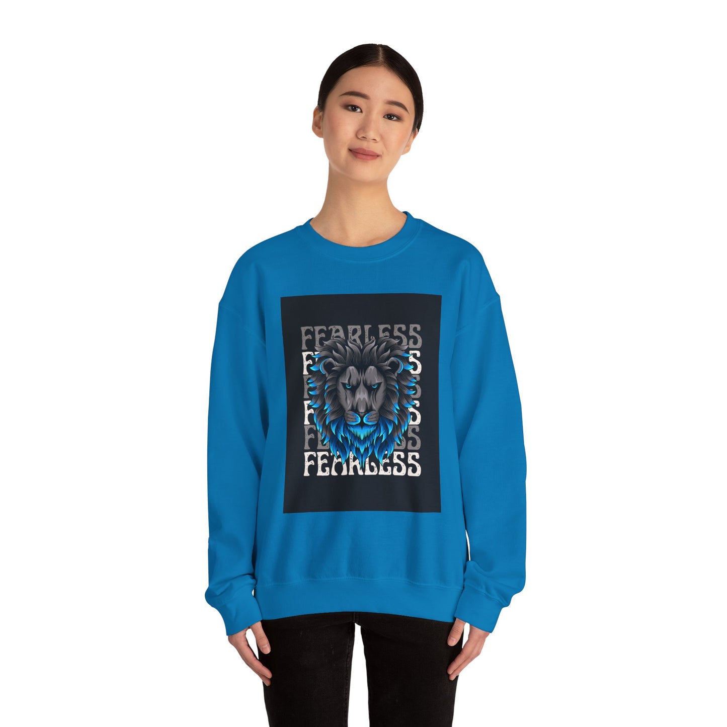 ‘Fearless Blue’ Unisex Heavy Blend™ Crewneck Sweatshirt