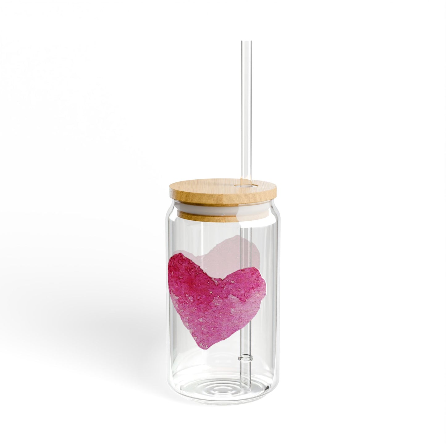 ‘Heart’ Sipper Glass, 16oz