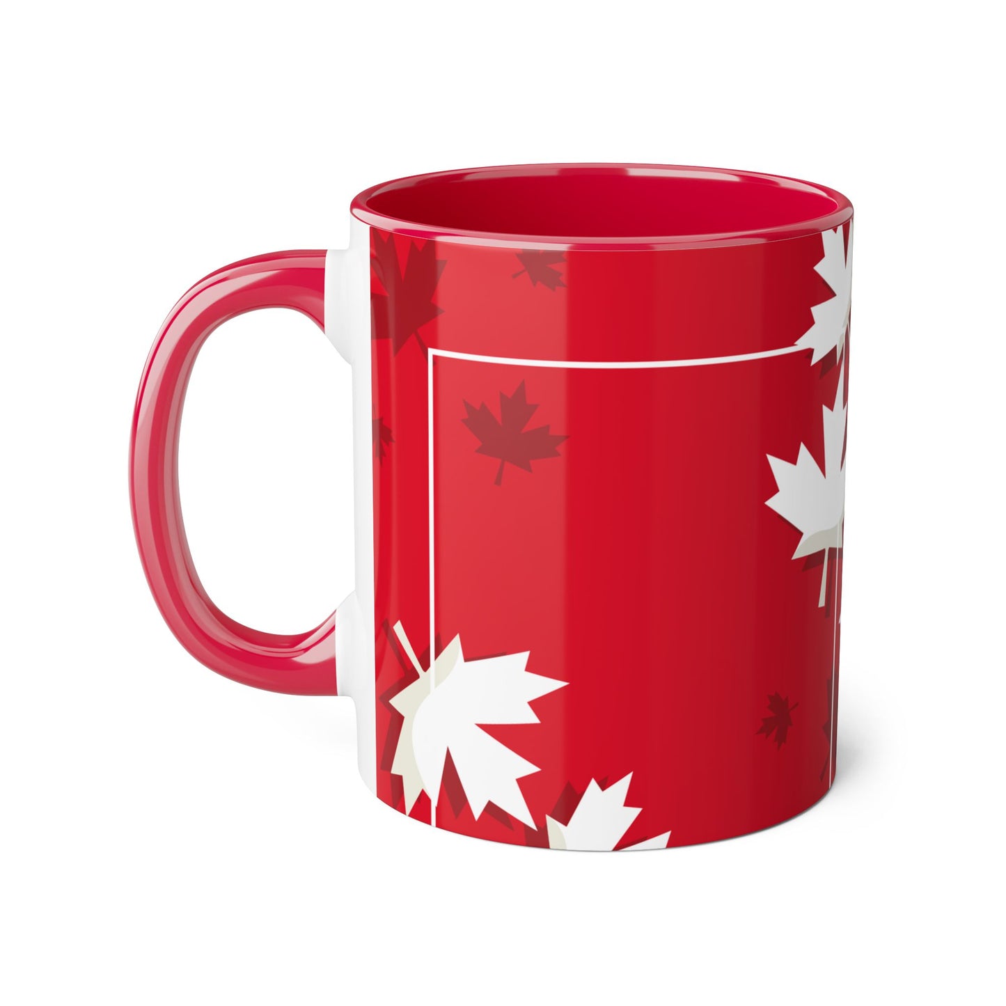 Festive Maple Leaf Accent Mug – 11oz for Cozy Celebrations