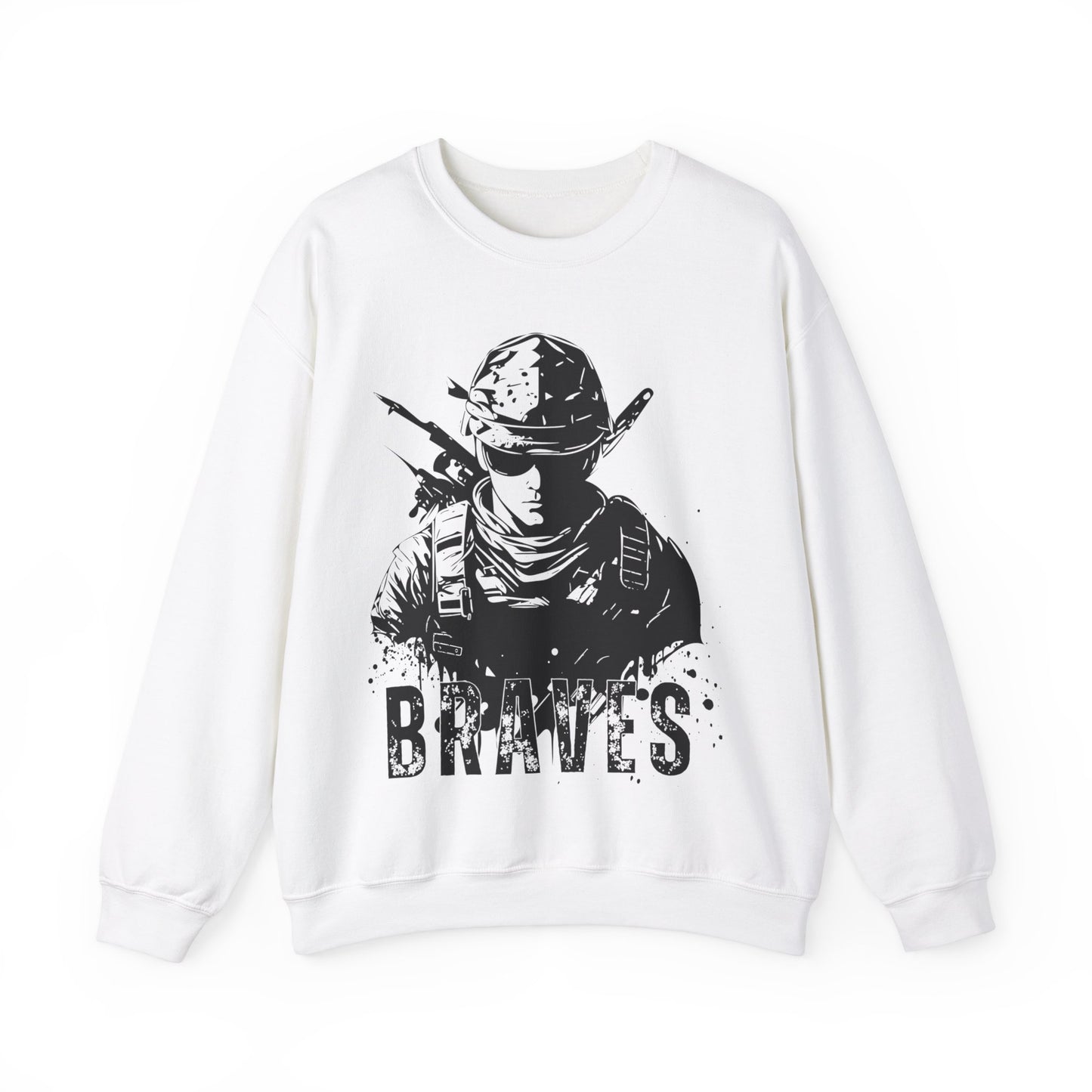 Braves Soldier Crewneck Sweatshirt - Unisex Heavy Blend