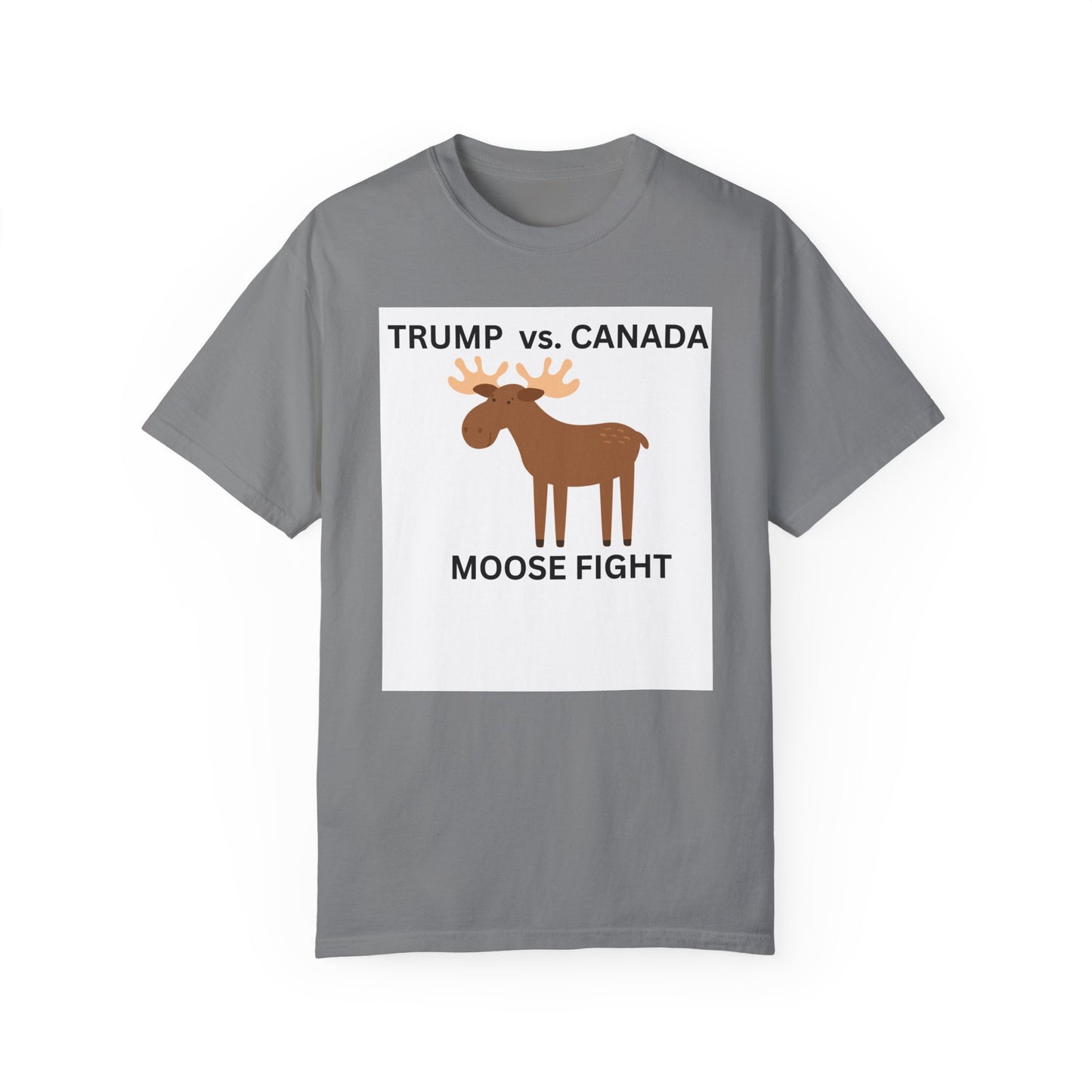 Funny Moose Fight T-Shirt - Trump vs. Canada Unisex Tee