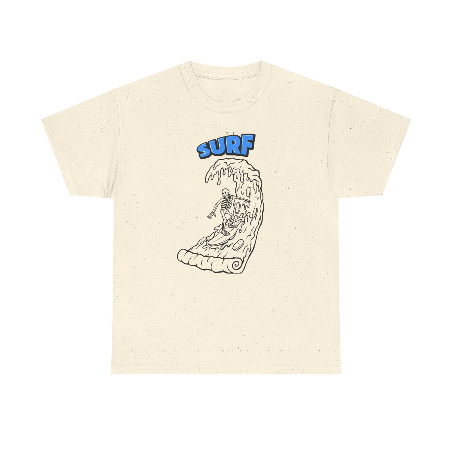 Surf Vibes Unisex Heavy Cotton Tee - Perfect for Beach Lovers, Summer Festivals, Casual Outings, Gift for Surfers, Fun and Relaxed Lifestyle