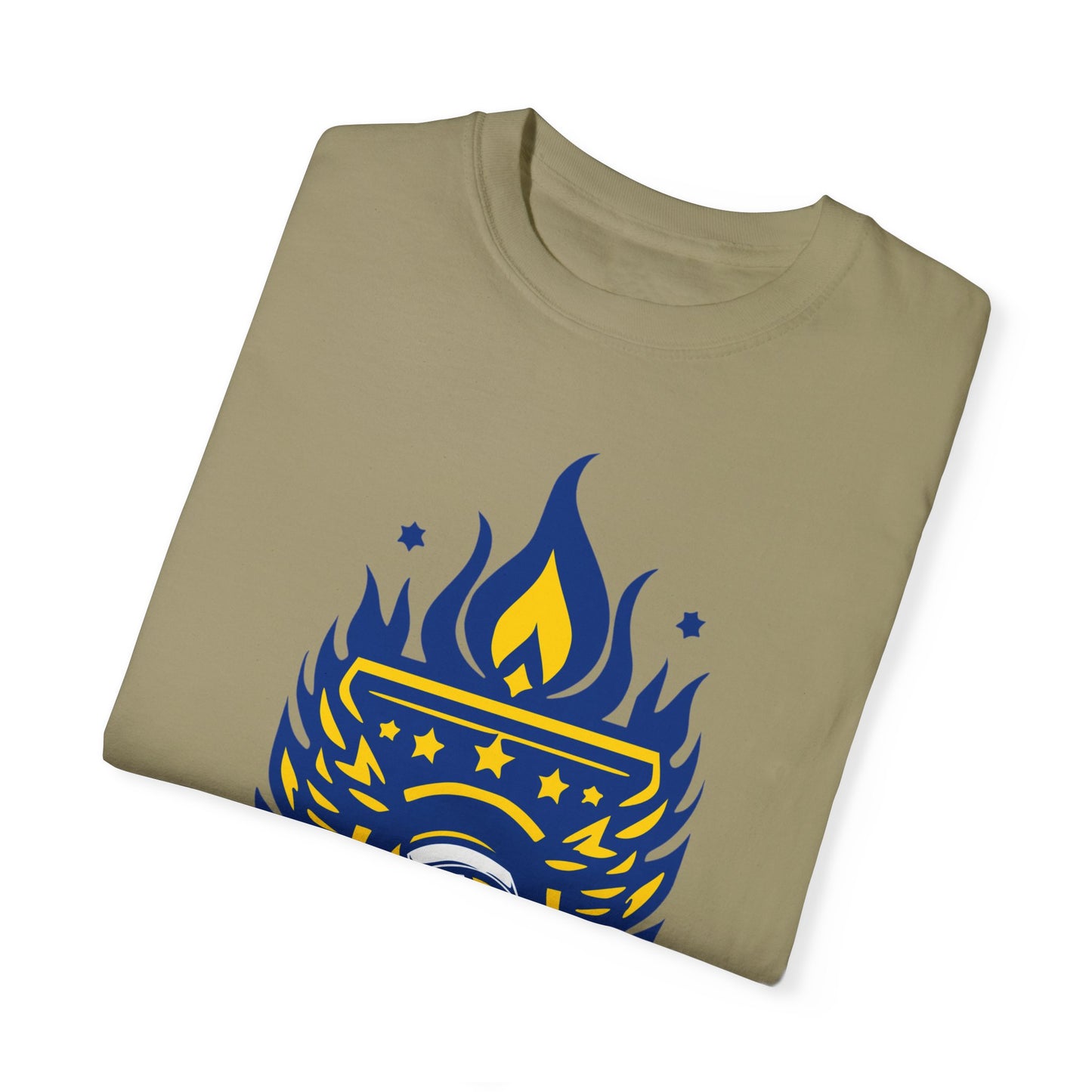 Vintage Volleyball Crest Unisex Garment-Dyed T-shirt