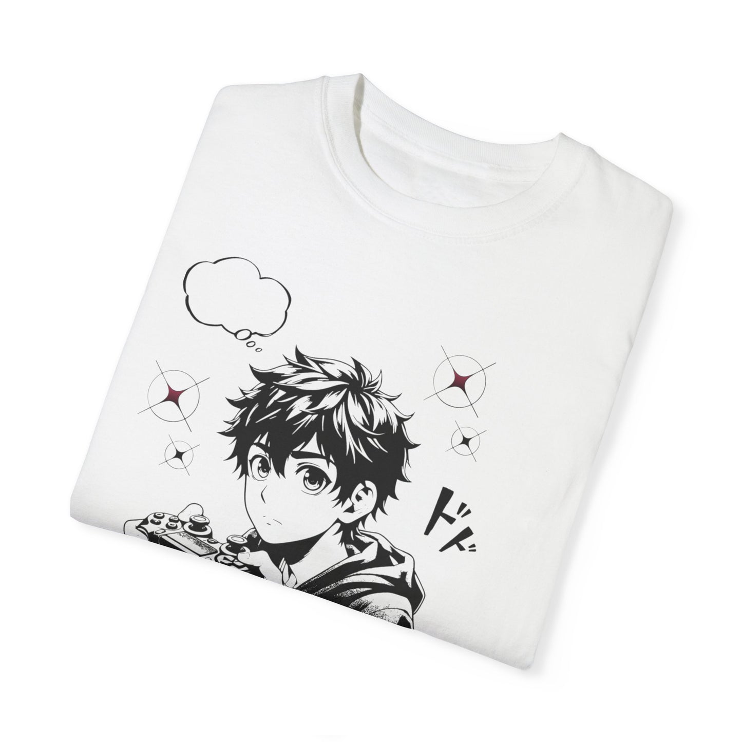 Anime 'Live to Play' Unisex Garment-Dyed T-Shirt
