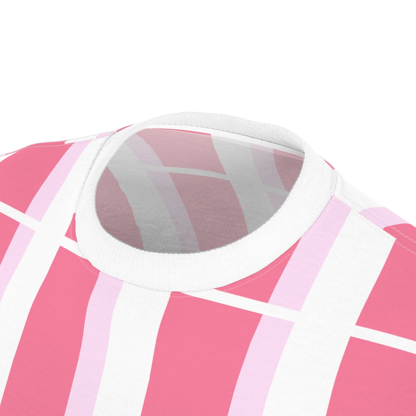‘Pink Stripes’ Unisex Cut & Sew Tee (AOP)