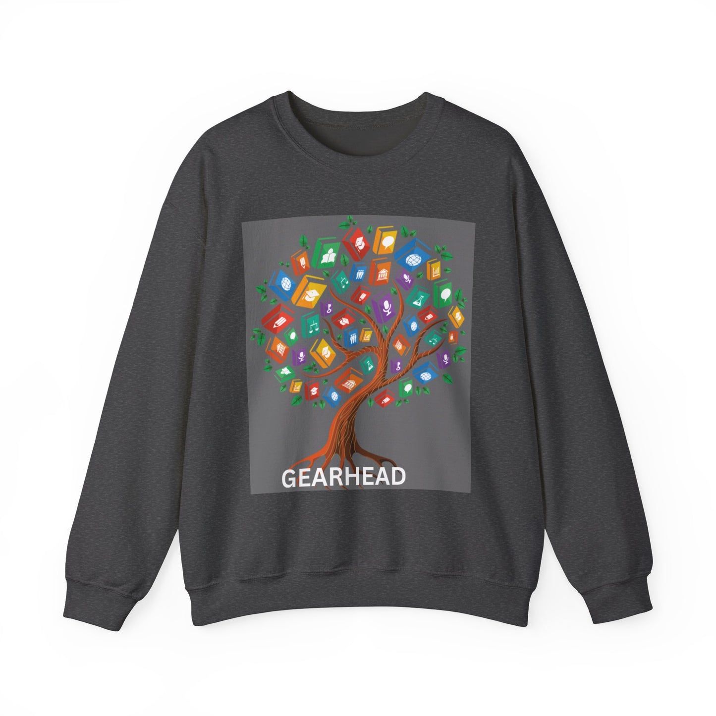Gearhead Tree Graphic Unisex Crewneck Sweatshirt - Cozy & Stylish
