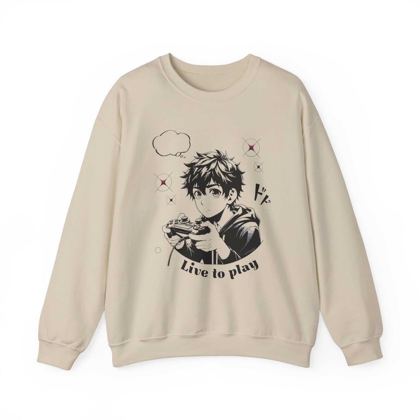 Live to Play Unisex Crewneck Sweatshirt - Cozy Gamer Apparel
