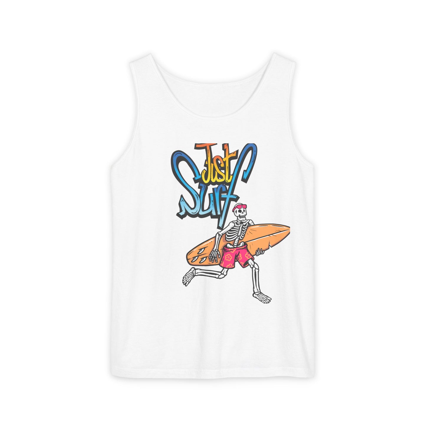 Surf Vibes Unisex Tank Top - Casual Beachwear, Summer Essential, Fun Gift for Surf Lovers, Relaxed Fit, Summer Vacation