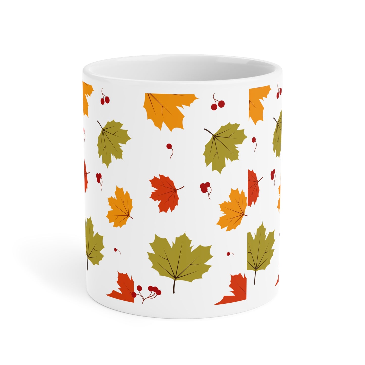 Autumn Leaves Ceramic Mug - 11oz, 15oz & 20oz - Perfect for Fall Cozy Vibes and Gift Giving
