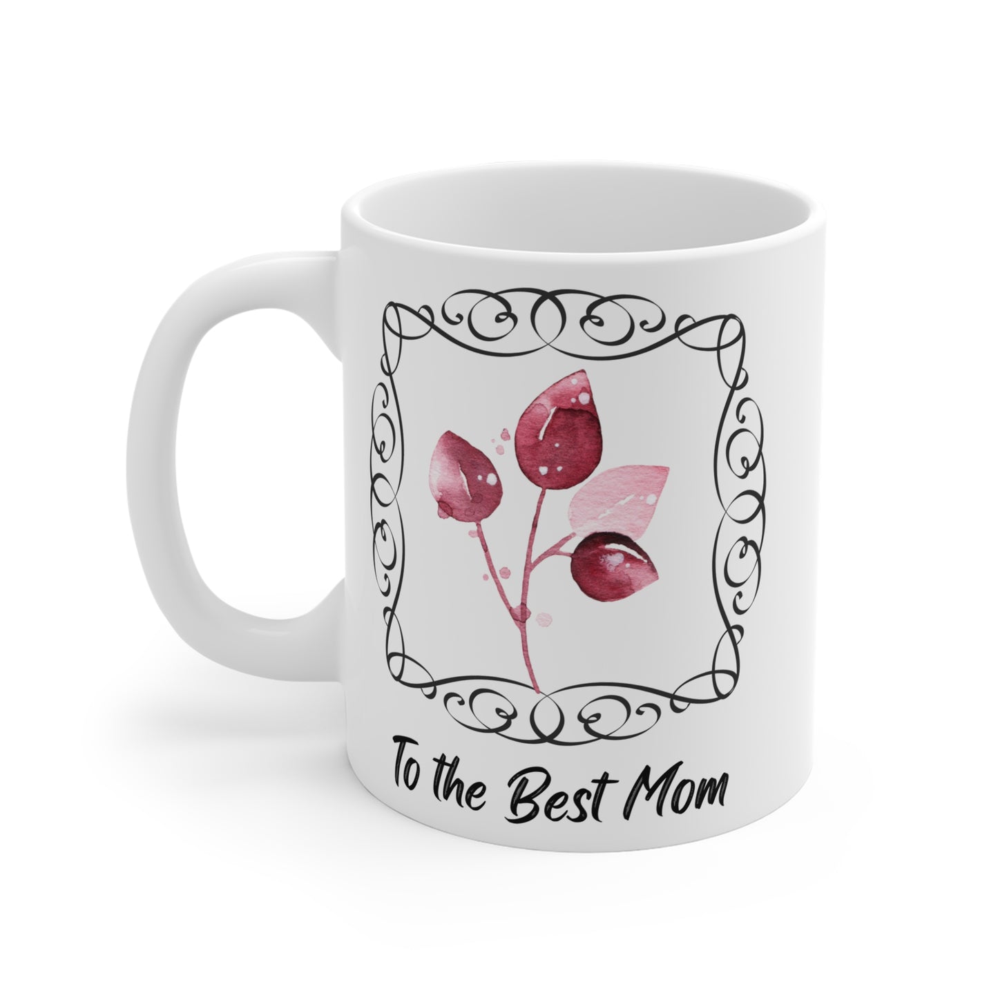To the Best Mom Floral Ceramic Mug - Perfect Gift for Mother's Day & Celebrations