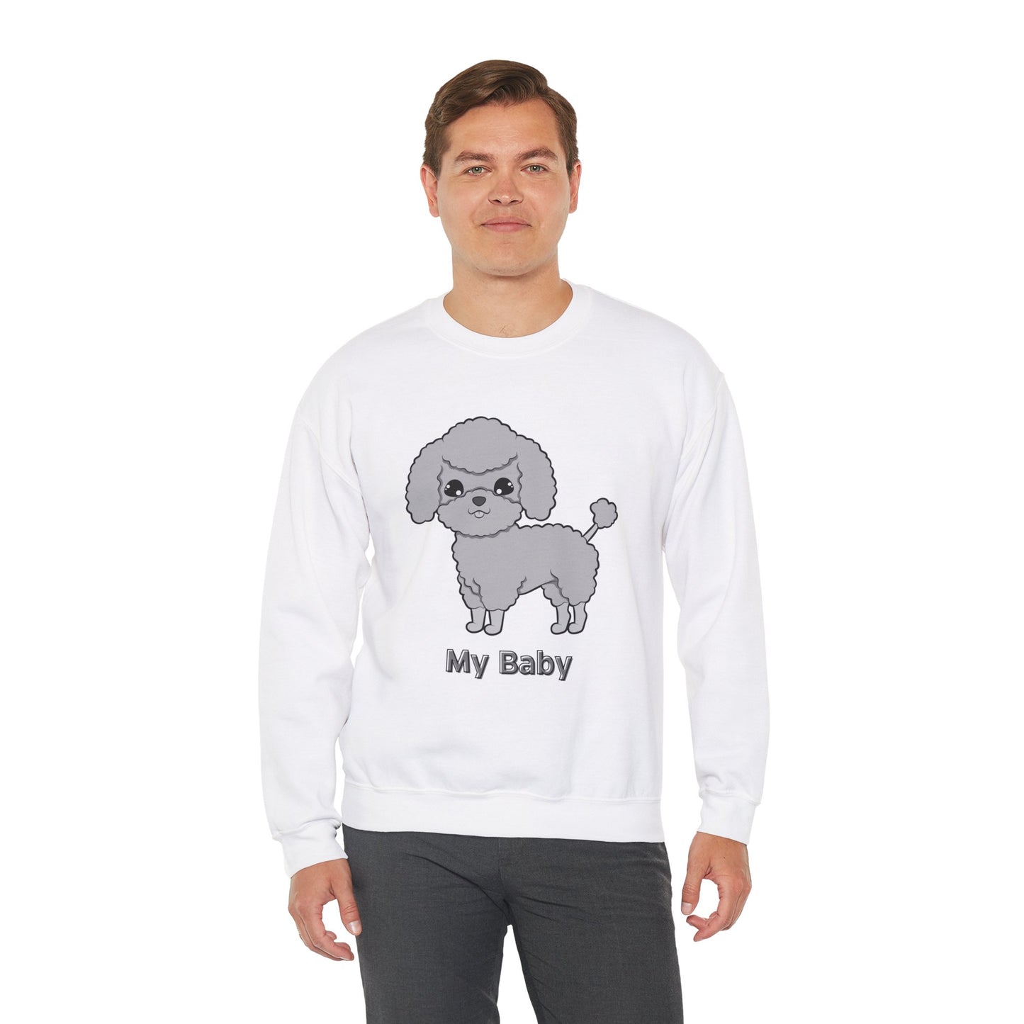 ‘My Baby’ Personalized Unisex Heavy Blend™ Crewneck Sweatshirt. Replace My Baby with your dog’s name