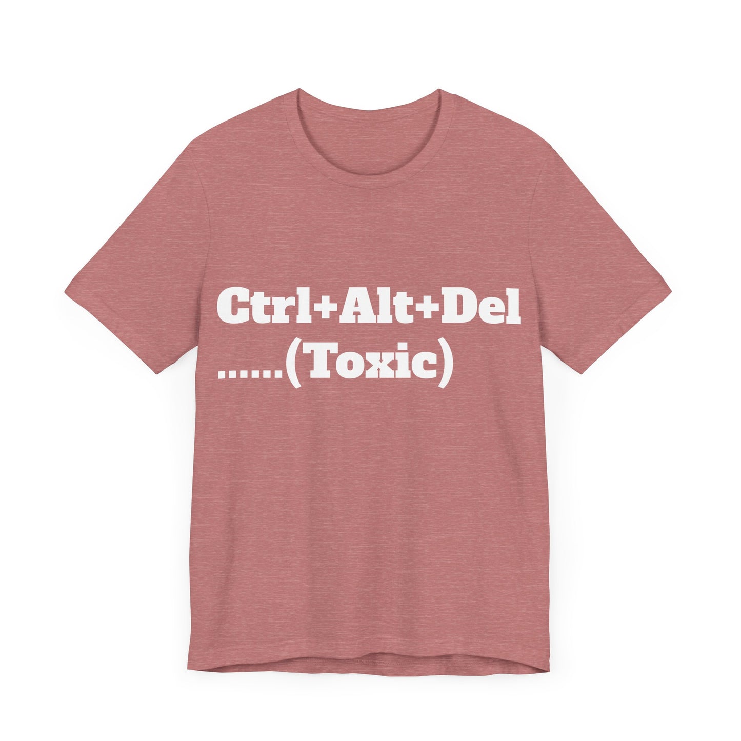 Ctrl+Alt+Del w/ White Text Unisex Jersey Short Sleeve Tee