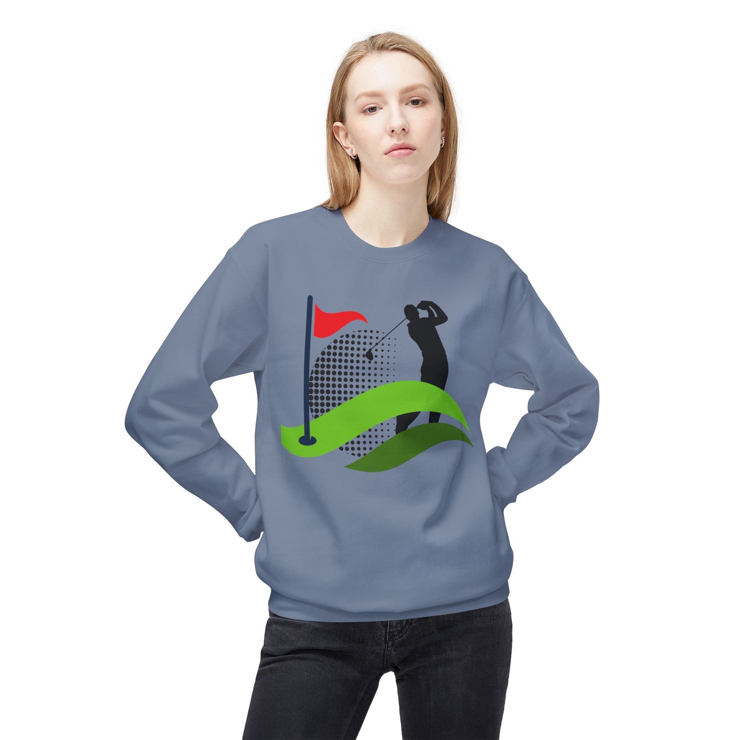 Golf Lover's Unisex Fleece Crewneck Sweatshirt - Perfect for Sports Enthusiasts