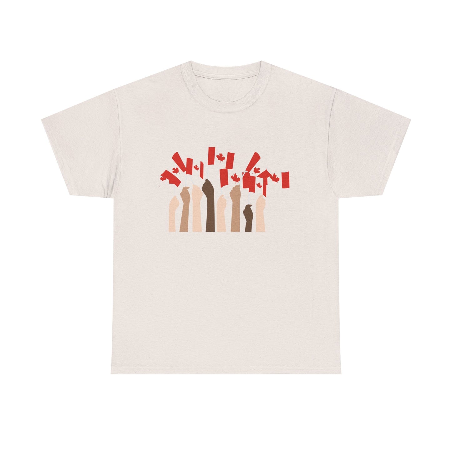 Canadian Pride Unisex Heavy Cotton Tee - Celebrate Canada Day with Unity Design