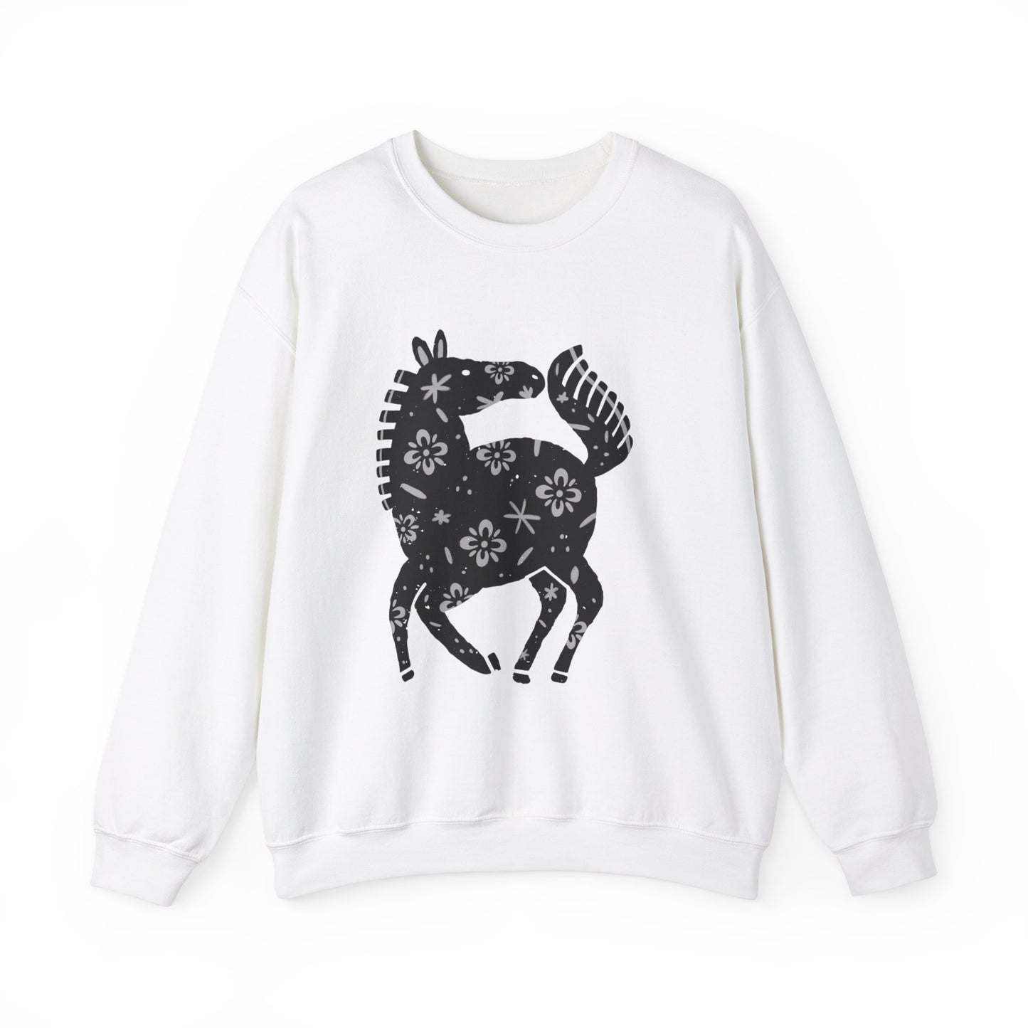 ‘Black Horse’ Unisex Heavy Blend™ Crewneck Sweatshirt