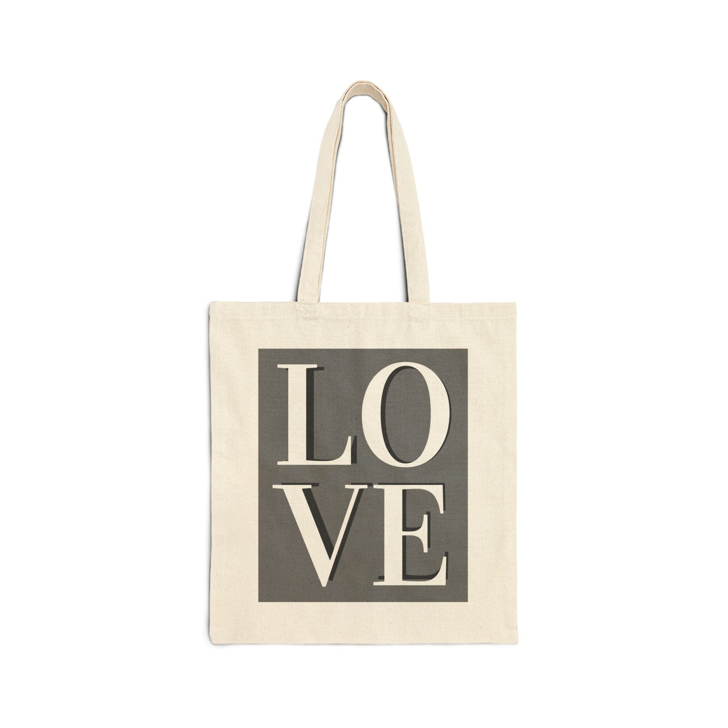 ‘LOVE’ Cotton Canvas Tote Bag