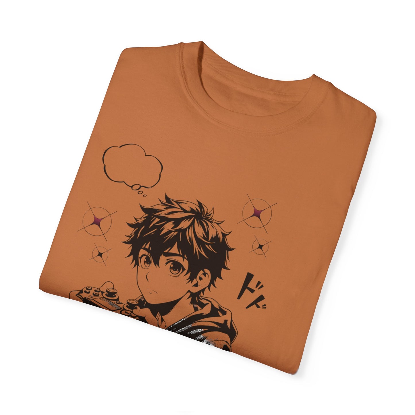 Anime 'Live to Play' Unisex Garment-Dyed T-Shirt