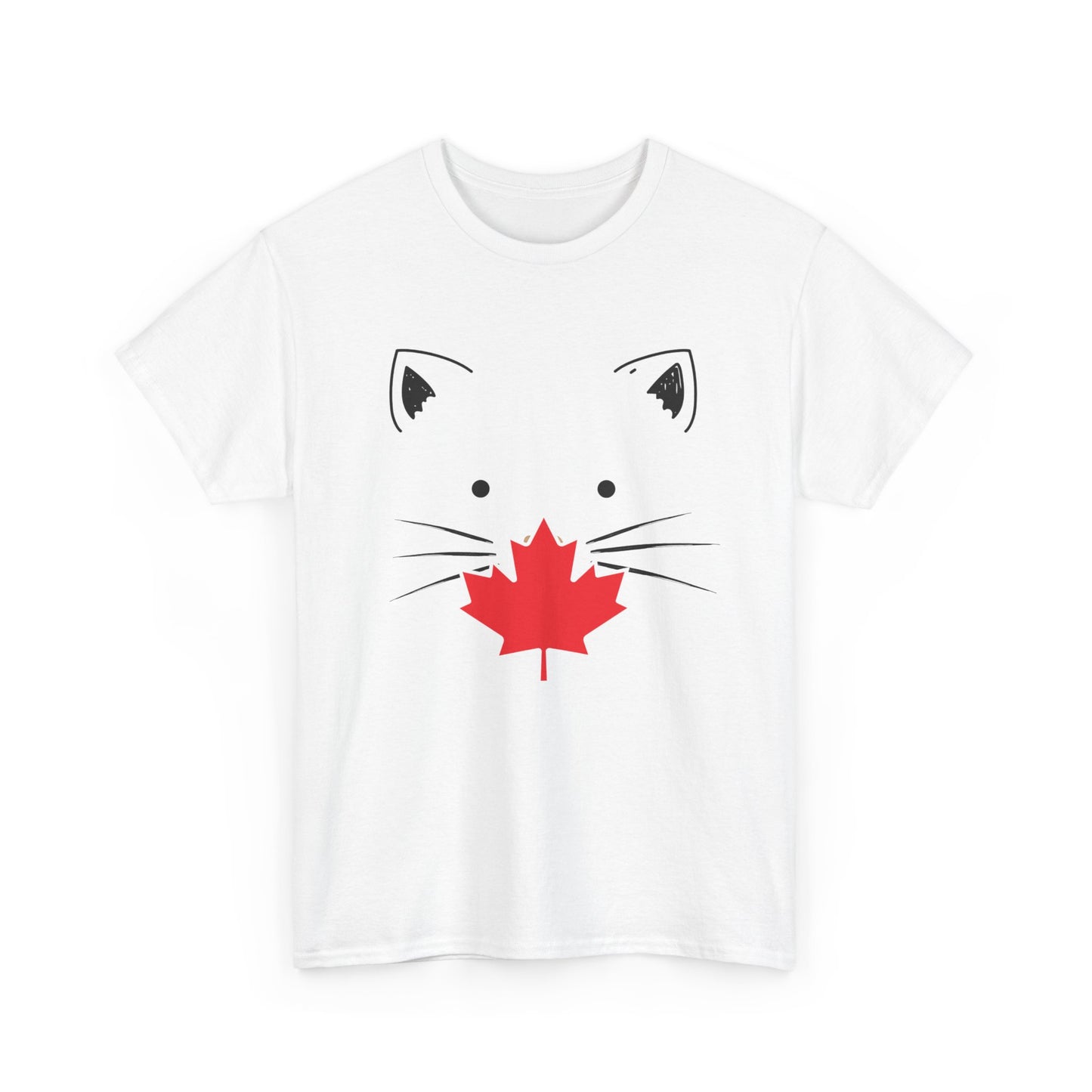 Cute Canadian Cat Unisex Heavy Cotton Tee