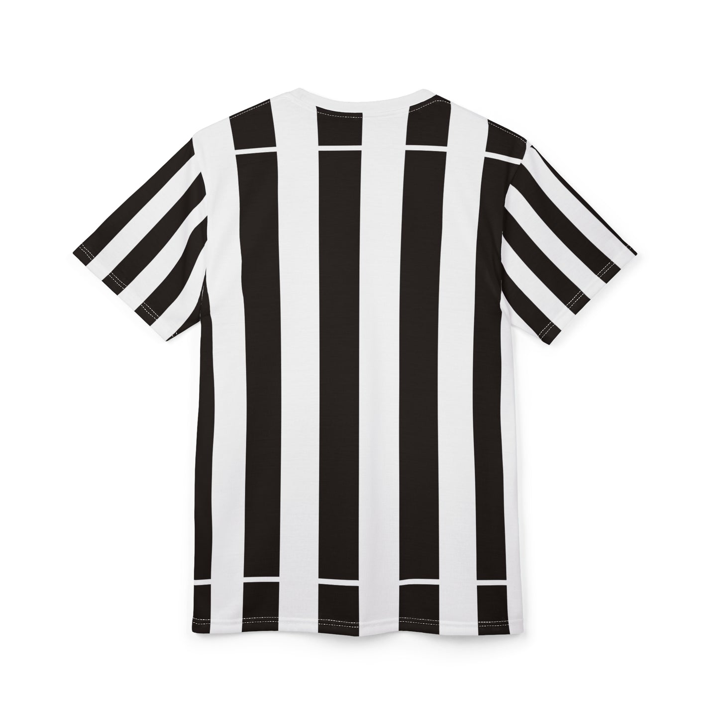 ‘Black & White Stripes’ Unisex Cut & Sew Tee (AOP)