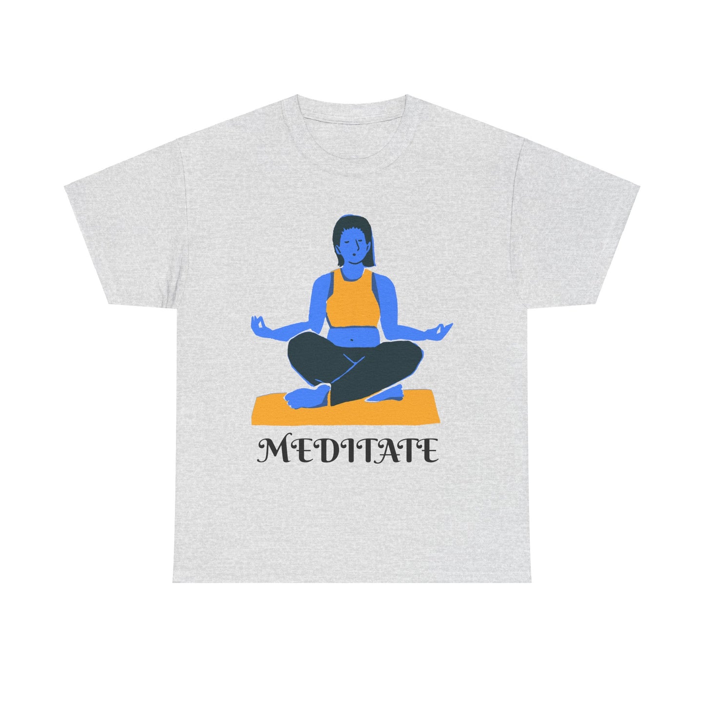 ‘MEDITATE’ Unisex Heavy Cotton Tee