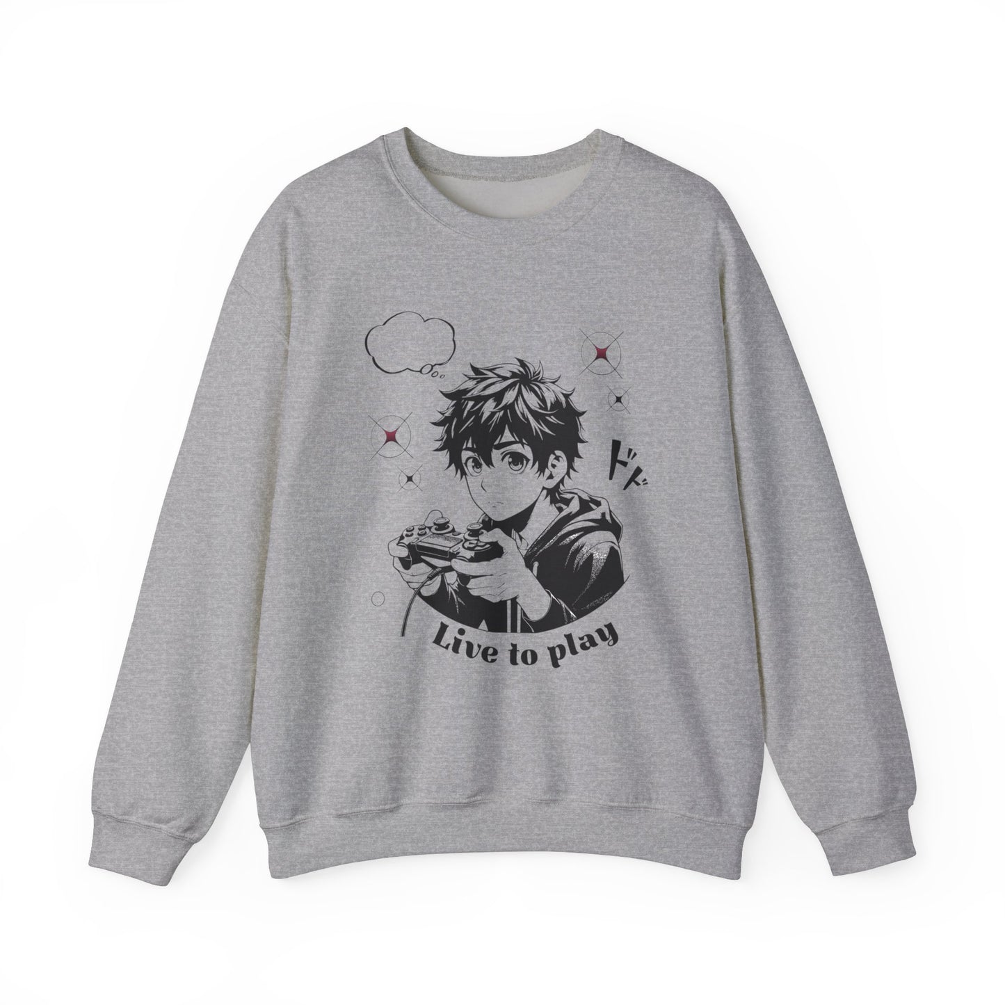 Live to Play Unisex Crewneck Sweatshirt - Cozy Gamer Apparel