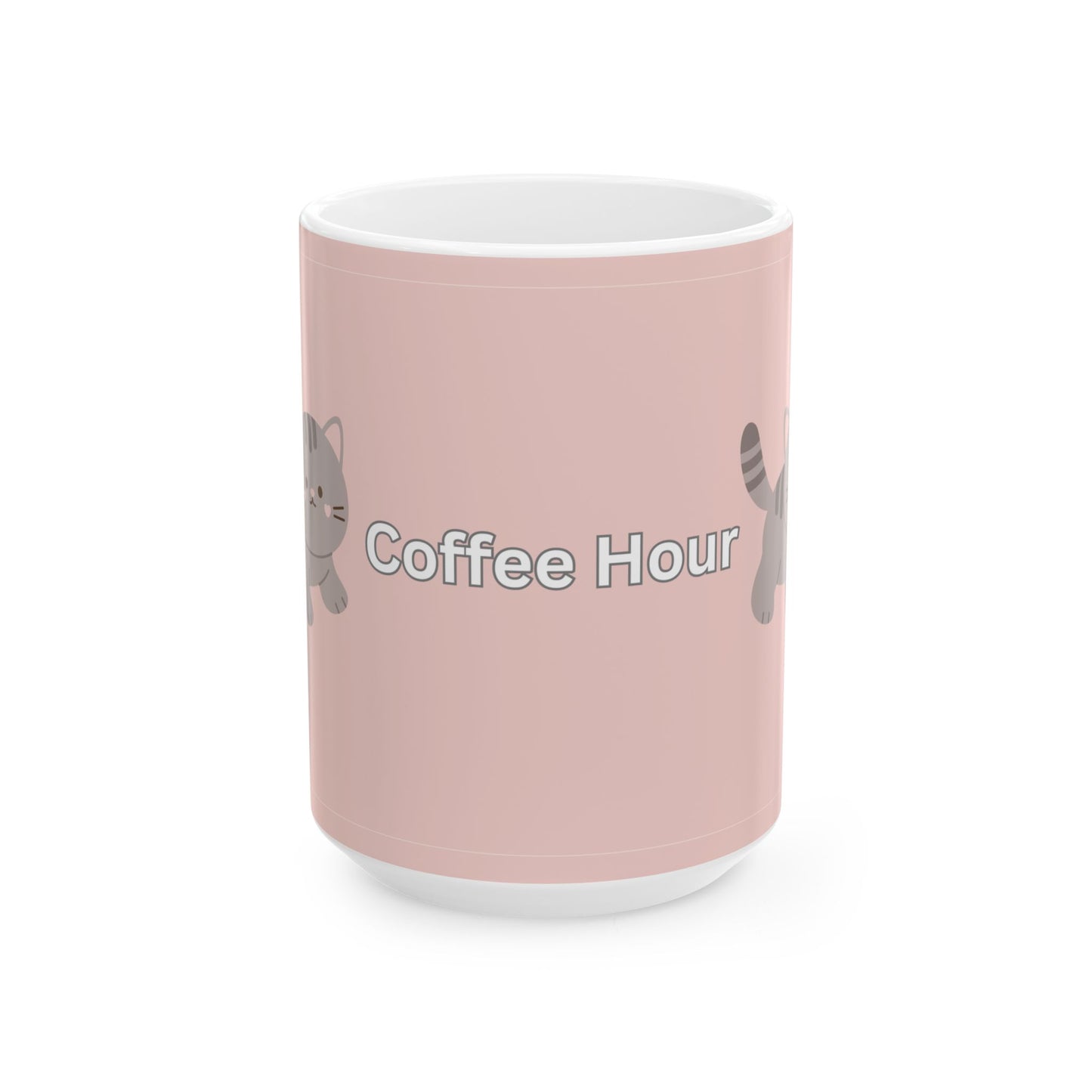 ‘Coffee Hour’ Ceramic Mug, (11oz, 15oz)