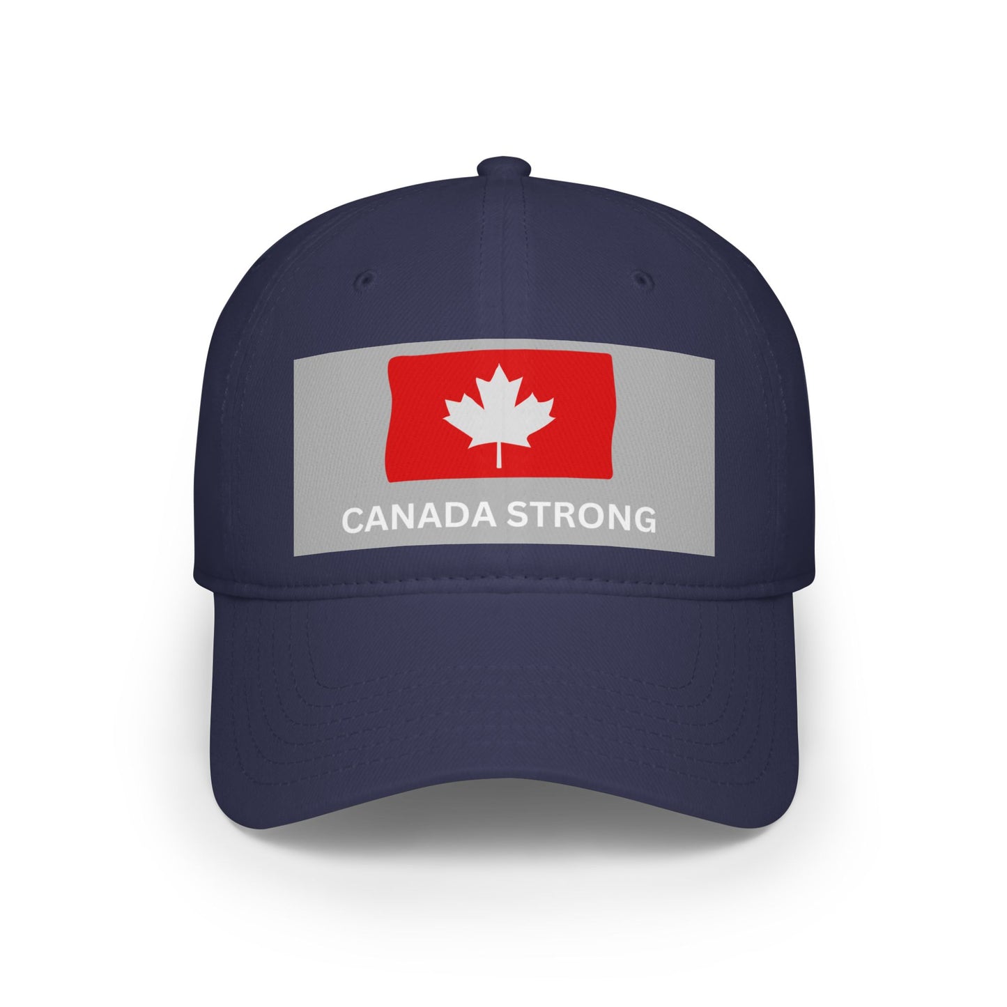 Canada Strong Low Profile Baseball Cap - Stylish Red Hat for Showcasing Canadian Pride