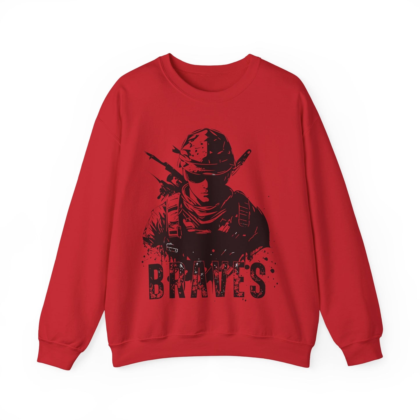 Braves Soldier Crewneck Sweatshirt - Unisex Heavy Blend