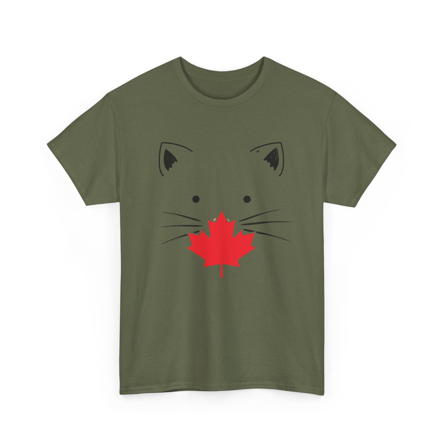 Cute Canadian Cat Unisex Heavy Cotton Tee