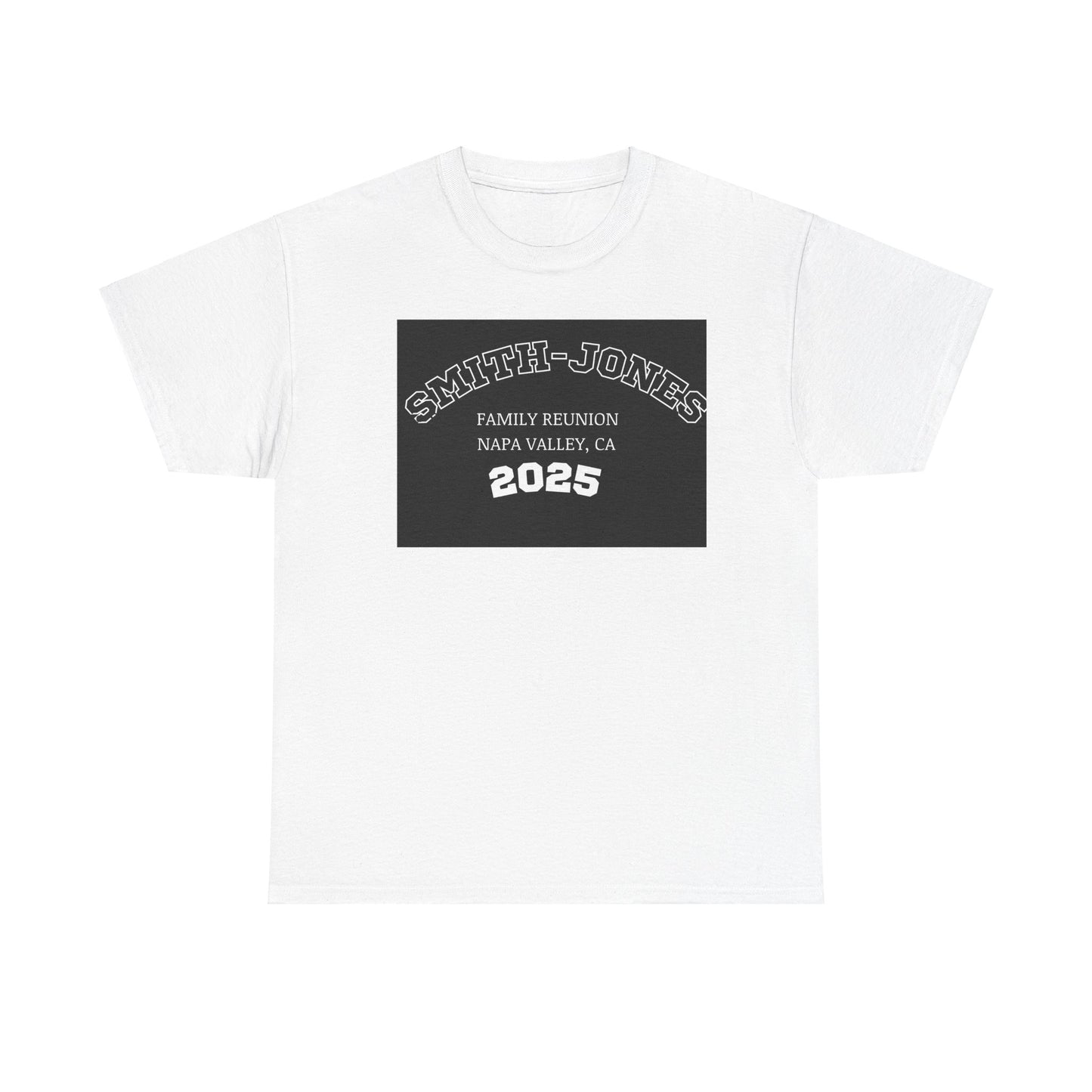 ‘Personalized Family Reunion’ Unisex Heavy Cotton Tee