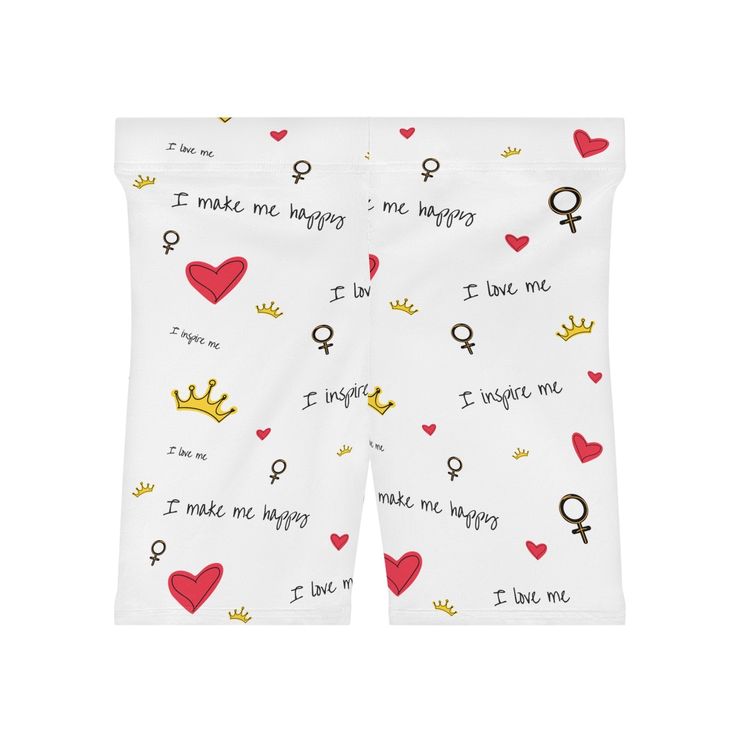 ‘I Love Me’ Women's Biker Shorts (AOP)