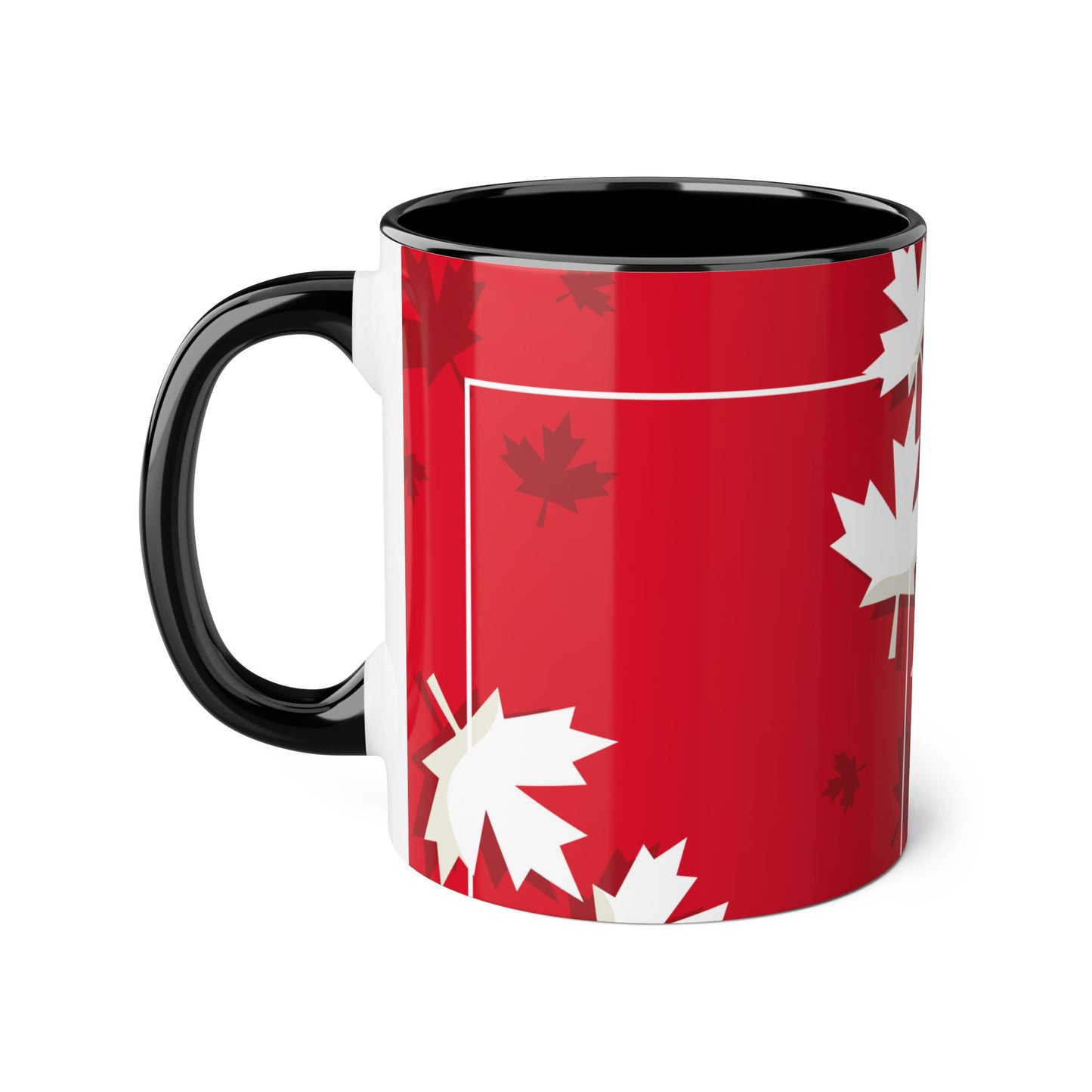 Festive Maple Leaf Accent Mug – 11oz for Cozy Celebrations