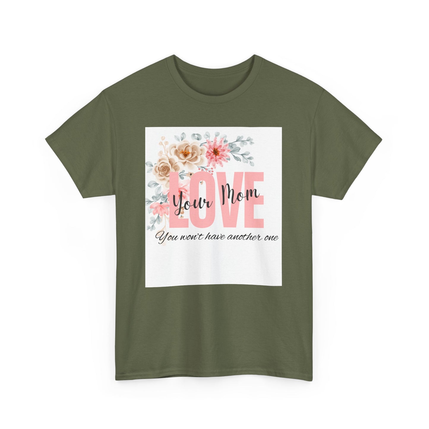 Love You Mom Unisex Heavy Cotton Tee - Perfect Gift for Mother's Day