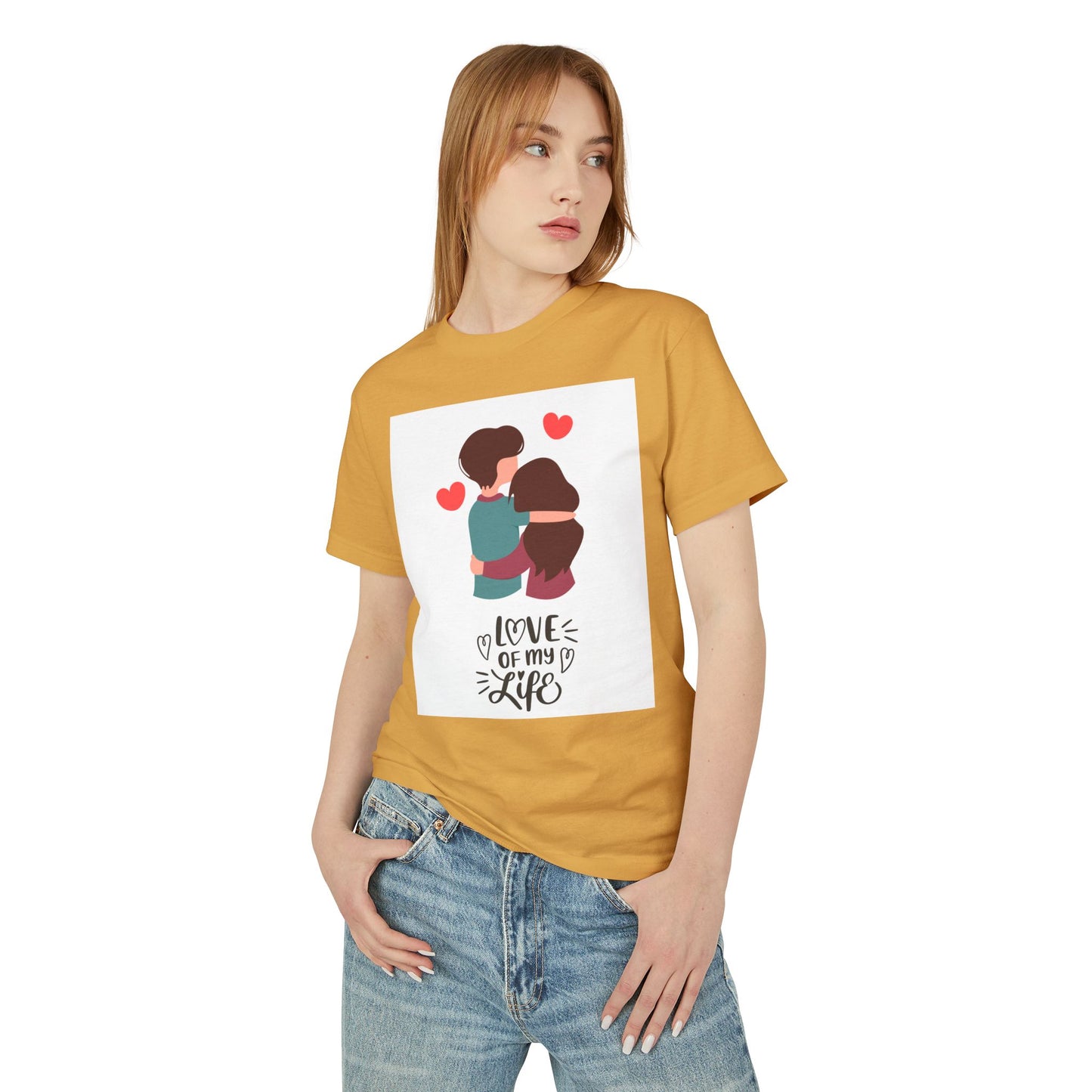 ‘His & Hers Valentines Tshirt’ Unisex Garment-Dyed Heavyweight Cotton Tee