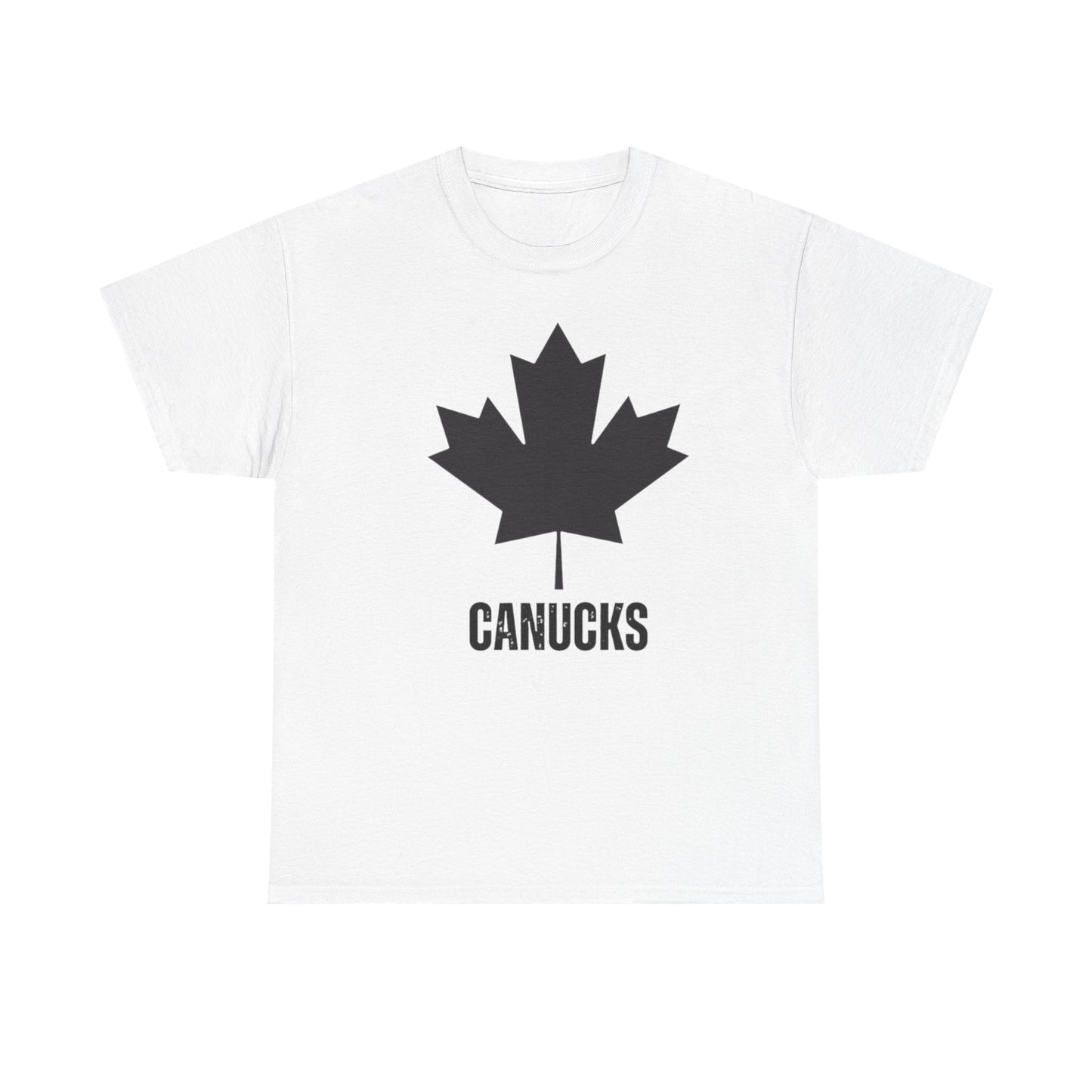 Unisex Heavy Cotton Tee - Canadian Maple Leaf Canucks Shirt