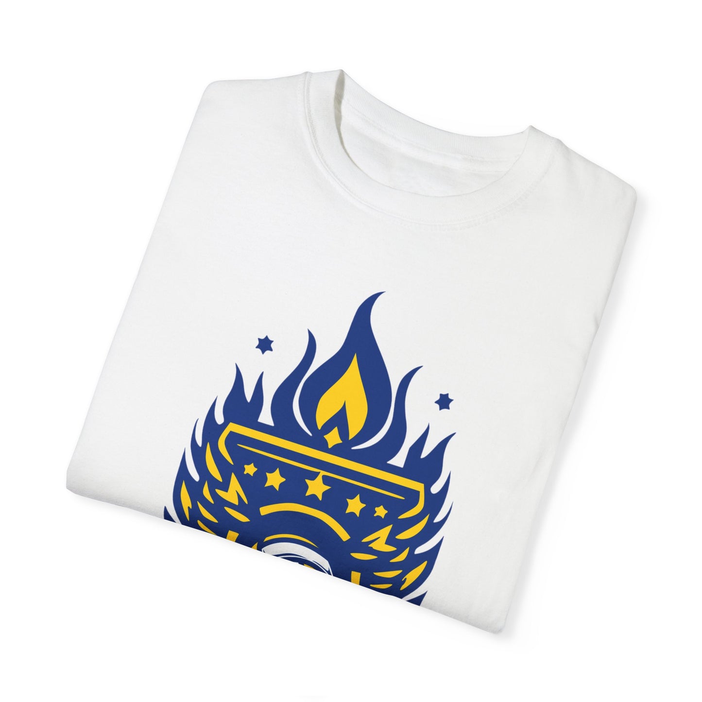 Vintage Volleyball Crest Unisex Garment-Dyed T-shirt