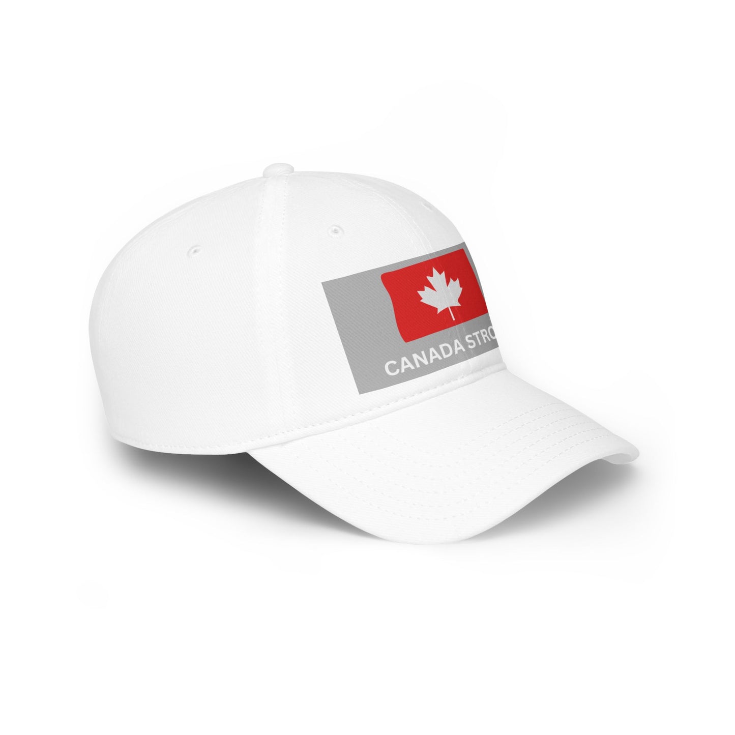 Canada Strong Low Profile Baseball Cap - Stylish Red Hat for Showcasing Canadian Pride