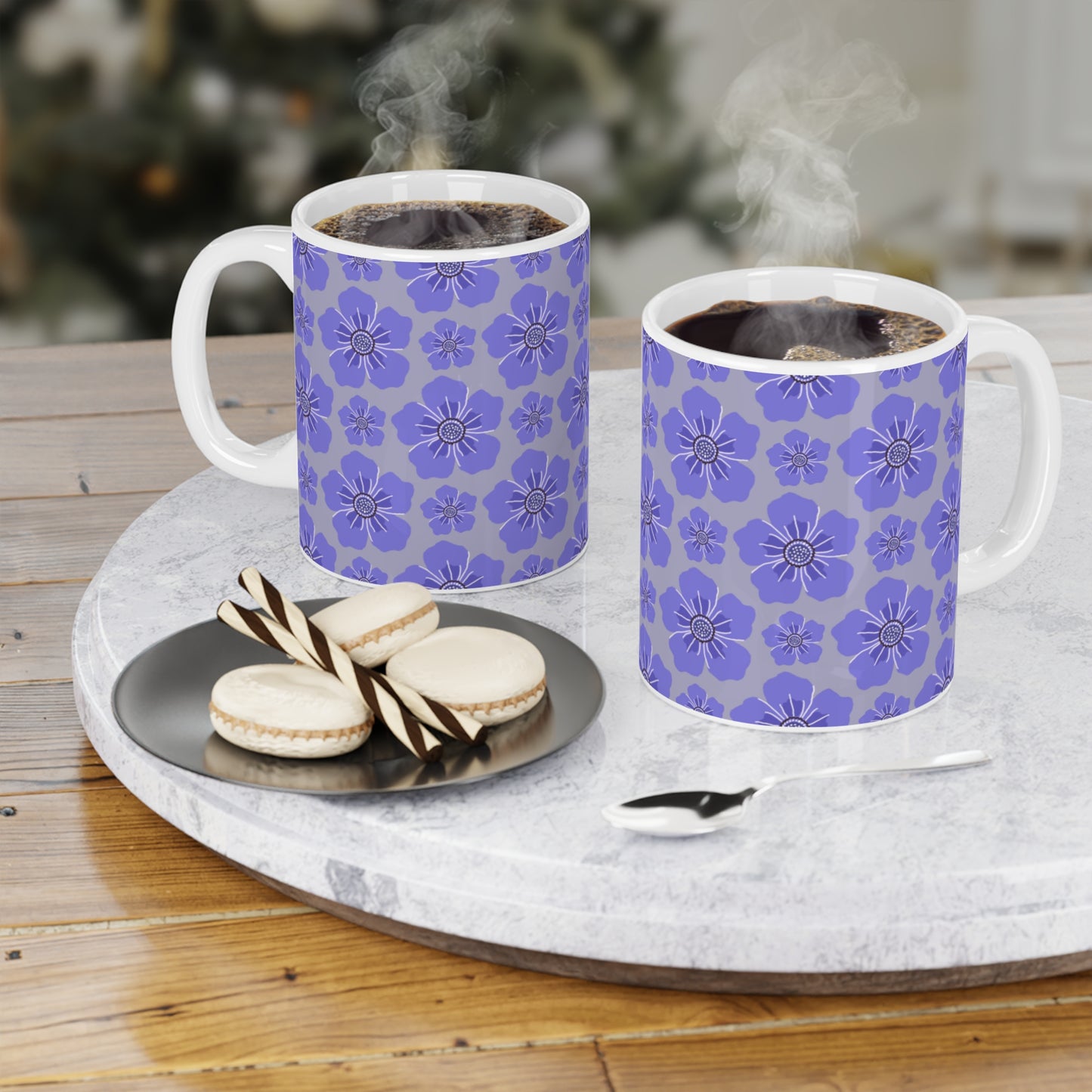Floral Ceramic Mug (CDA)– Perfect for Gift Giving and Home Decor