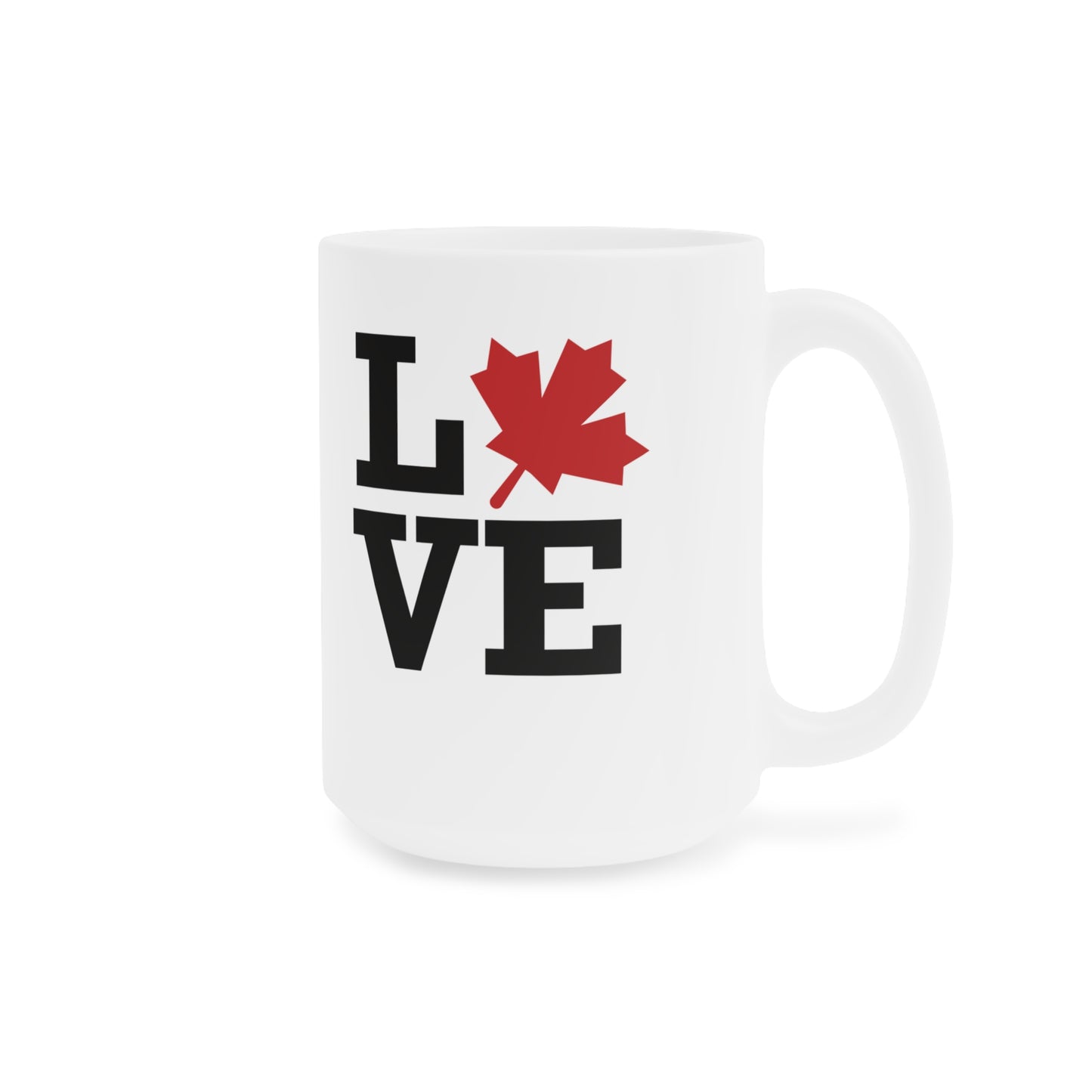Love Canada Ceramic Mug - Perfect for Coffee Lovers