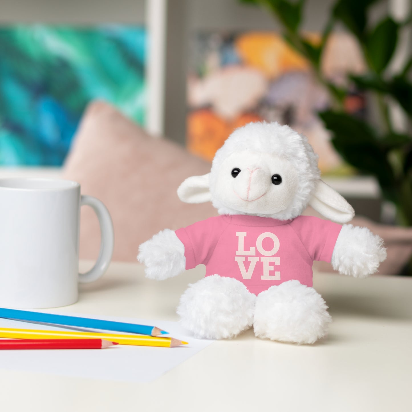 ‘Pink’ Stuffed Animals with Tee