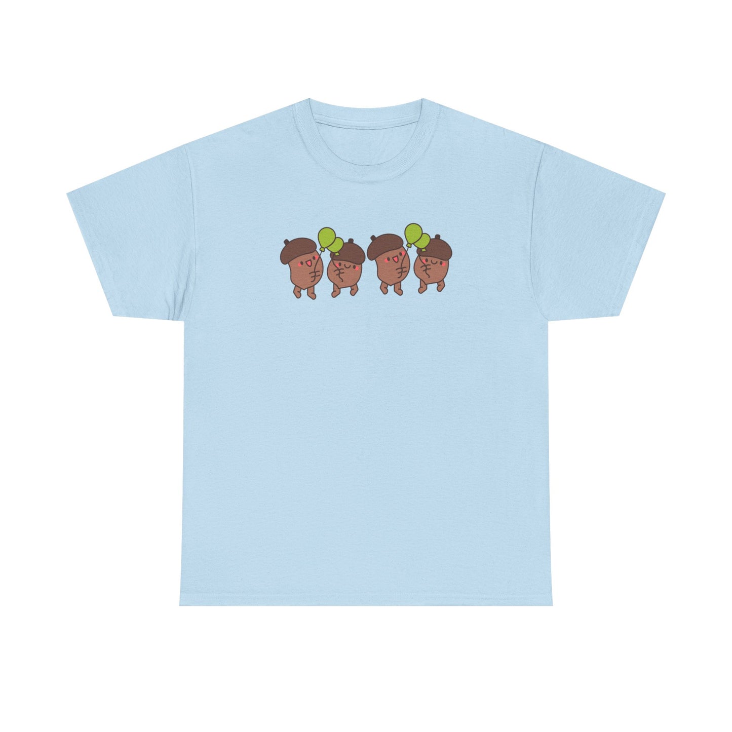 Joyful Cartoon Tee with Balloons - Unisex Heavy Cotton Shirt