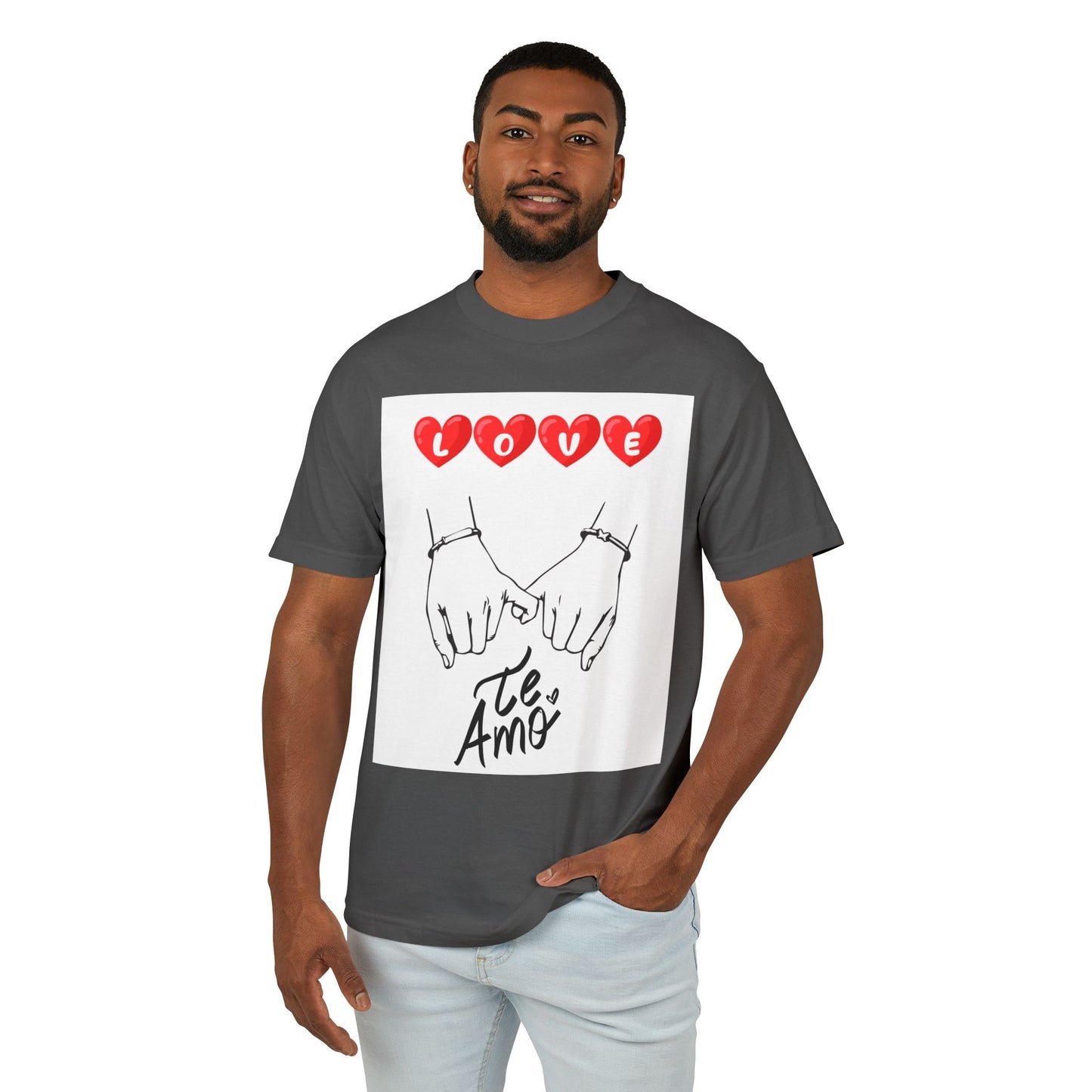 ‘His & Hers Valentines’ Unisex Garment-Dyed Heavyweight Cotton Tee