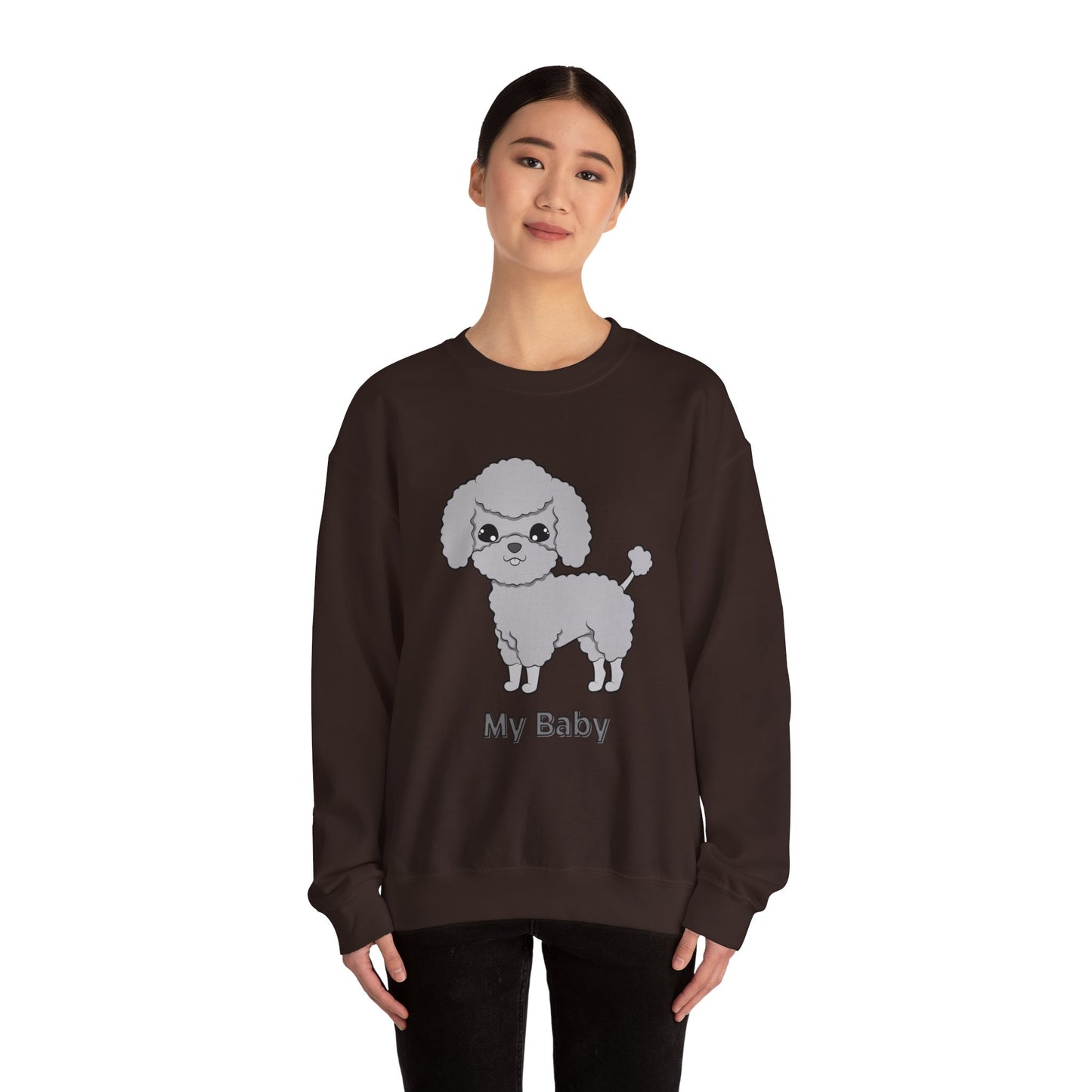 ‘My Baby’ Personalized Unisex Heavy Blend™ Crewneck Sweatshirt. Replace My Baby with your dog’s name