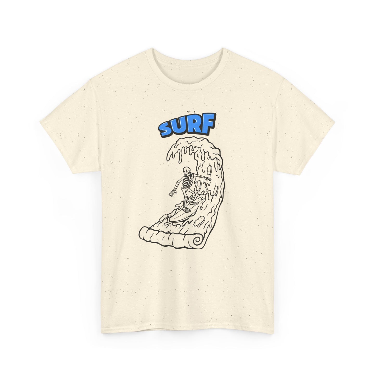 Surf Vibes Unisex Heavy Cotton Tee - Perfect for Beach Lovers, Summer Festivals, Casual Outings, Gift for Surfers, Fun and Relaxed Lifestyle