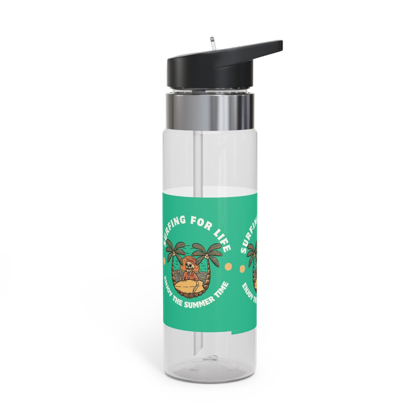 Eco-Friendly Sport Bottle, Summer Vibe Water Bottle, Perfect for Active Lifestyle, Surfing Enthusiasts, Gift for Beach Lovers