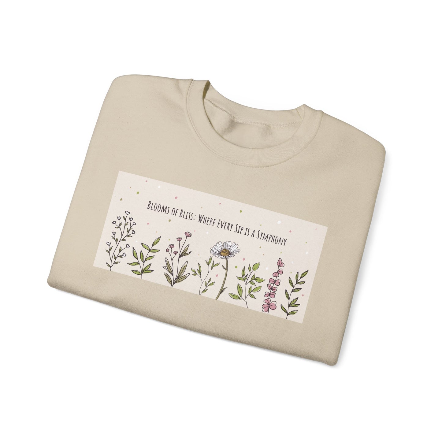 Blooming Beautifulness Sweatshirt - Unisex Crewneck with Floral Design, Perfect for Nature Lovers